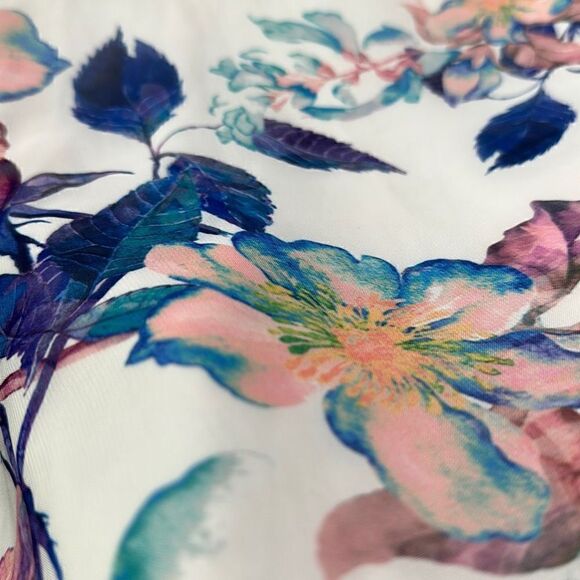 SHOW ME YOUR MUMU Floral Tunic Dress Cover Up Fully Lined Size Large - Picture 7 of 8